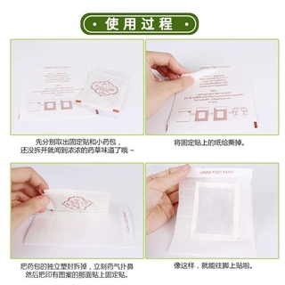 Túi 10 miếng dán thải độc chân Lanna Foot Patch Thái Lan