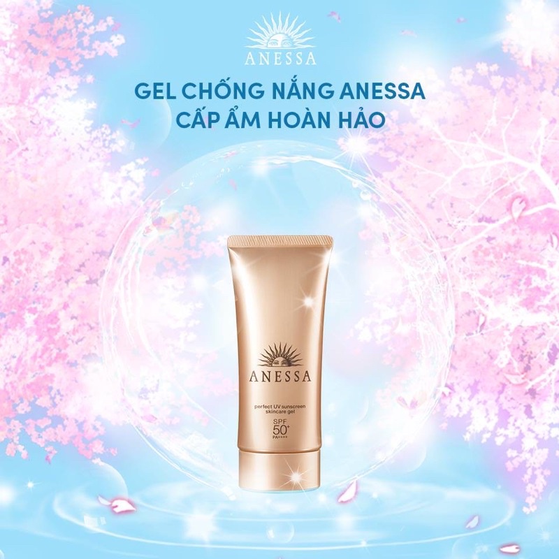 ( 1 đổi 1) Gel Chống Nắng Dưỡng Da Anessa Perfect UV SPF50+/PA++++ 90gr( cam kết 100% chính hãng)