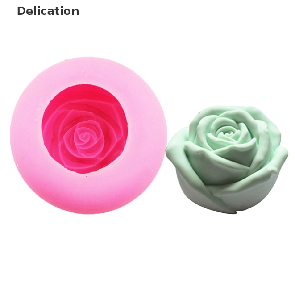 Khuôn Làm Bánh Chất Liệu silicone Hình Hoa Hồng 3d Dễ Thương
