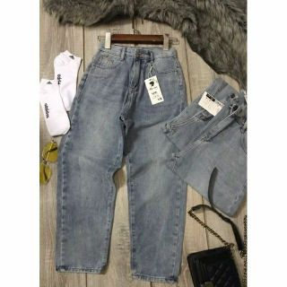 [Siêu sale] Quần jean baggy ống đứng, hình thật ảnh bìa