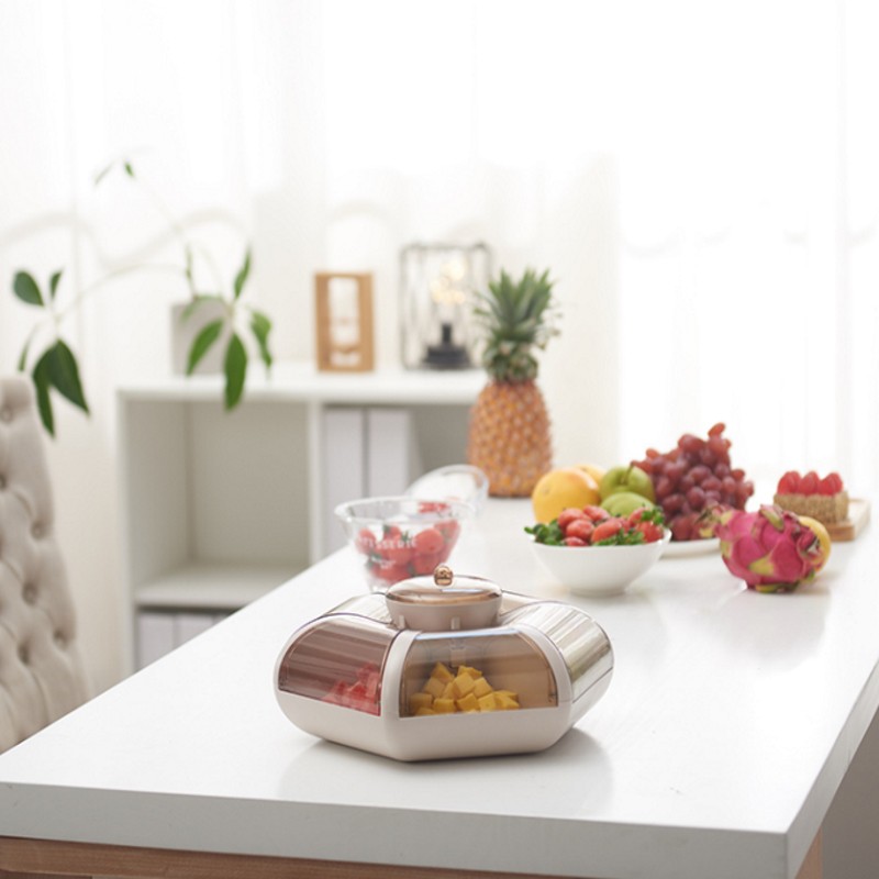[ Mẫu mới ] Khay mứt tết 6 cánh hoa tự bung - Khay đựng bánh kẹo tết sang trọng, lịch sự - Mẫu mã đẹp, giá rẻ GD014
