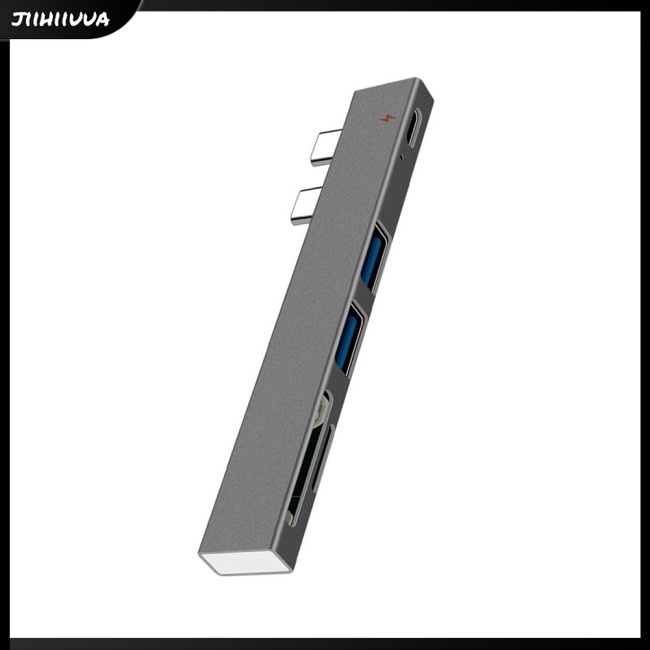 Hub Chuyển Đổi Nhiều Cổng Usb Với Đầu Đọc Thẻ Sd / tf Chất Liệu Hợp Kim Nhôm Cho Macbook Pro Laptop Pc