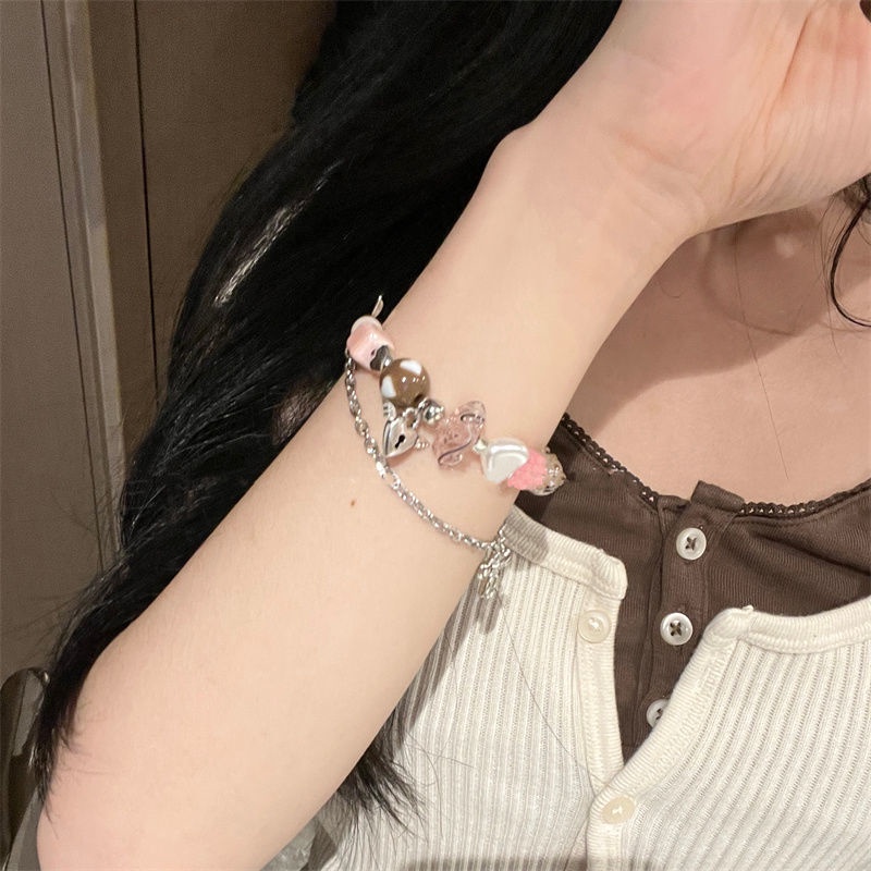 Vòng Đeo Tay Vải Đào Nguyên Chất Thời Trang Mùa Hè Cho Nữ