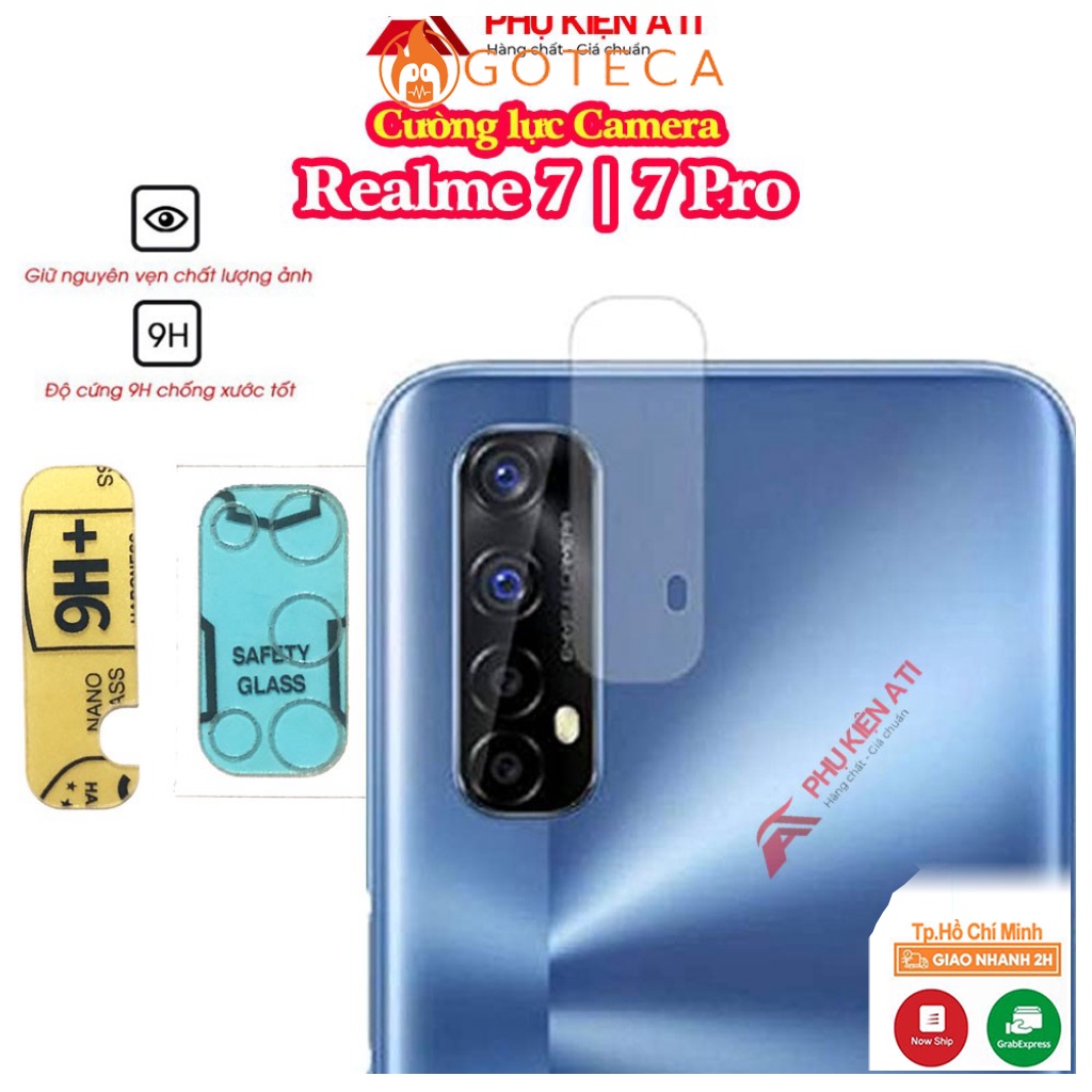 Kính cường lực Camera Realme 7  Realme 7Pro-Trong suốt-Độ cứng 9H