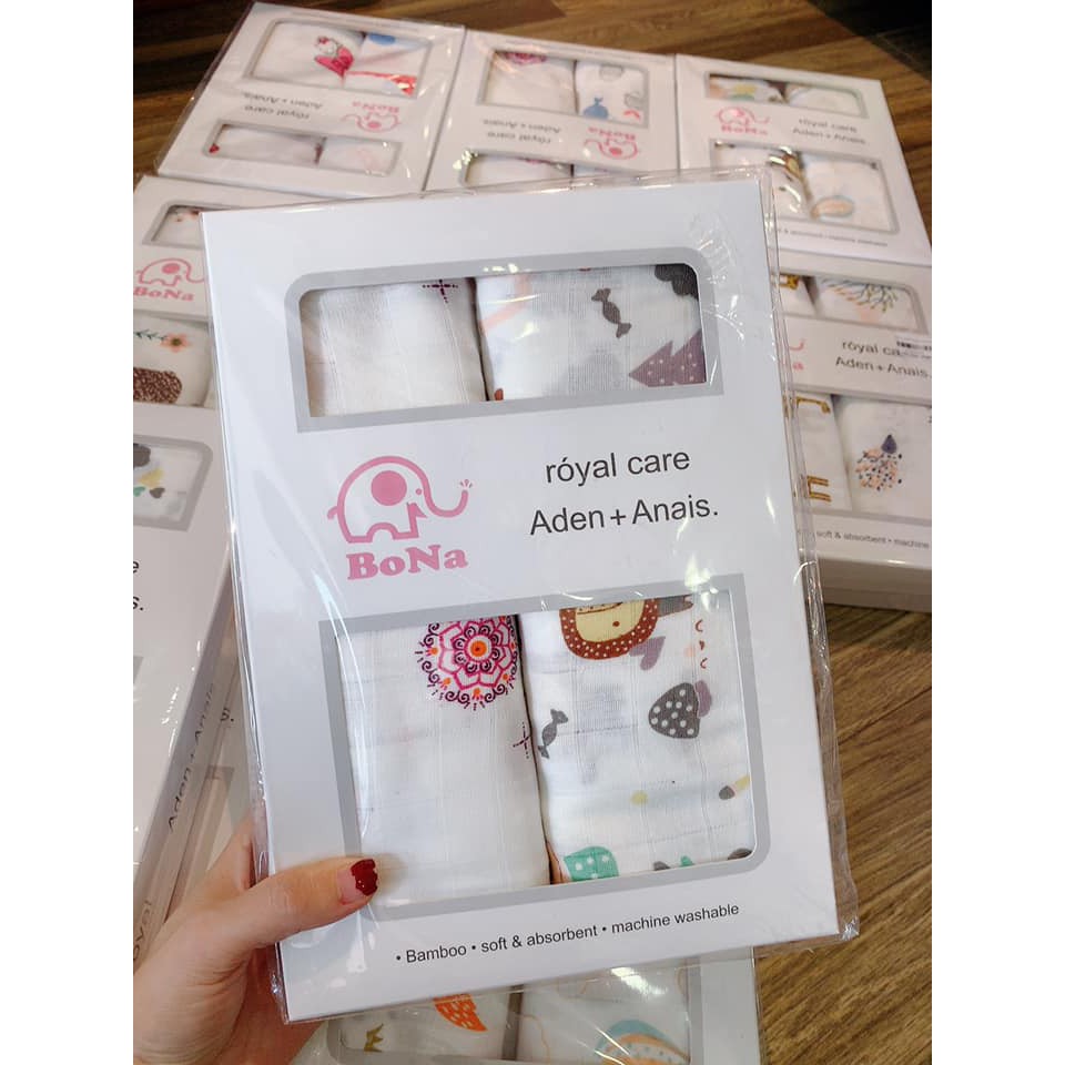 Set 2 khăn Eden Bona 120x120cm