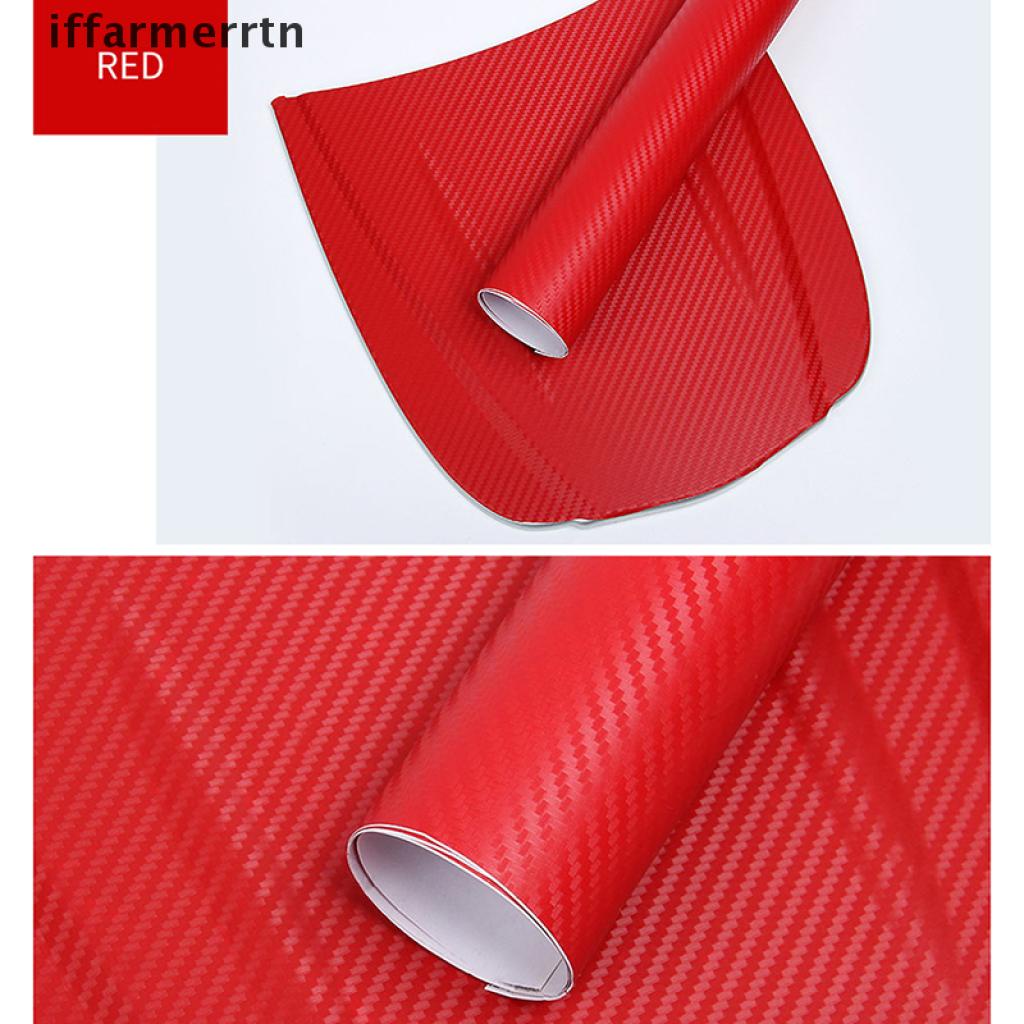 {iffarmerrtn} 3D Carbon Fiber Vinyl Car Wrap Sheet Roll Film Sticker Decal 127x30cm hye