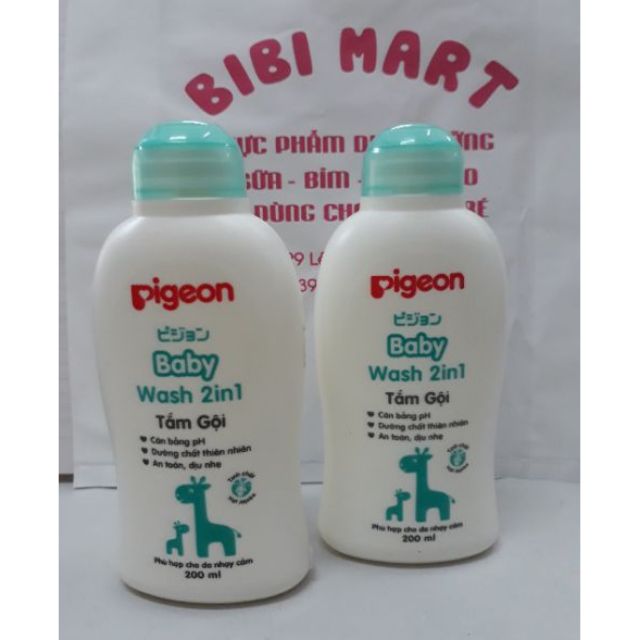 Sữa tắm gội 2in1 Pigeon cho bé