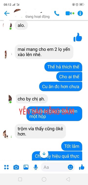 Yến sào hồng sâm-tăng cân, hấp thu tốt