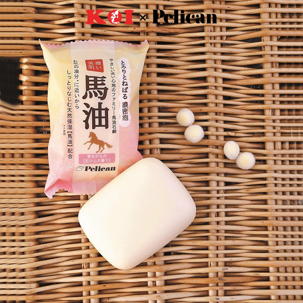 Xà phòng rửa mặt chiết xuất từ dầu ngựa Pelican Horse Oil Facial Soap 100g