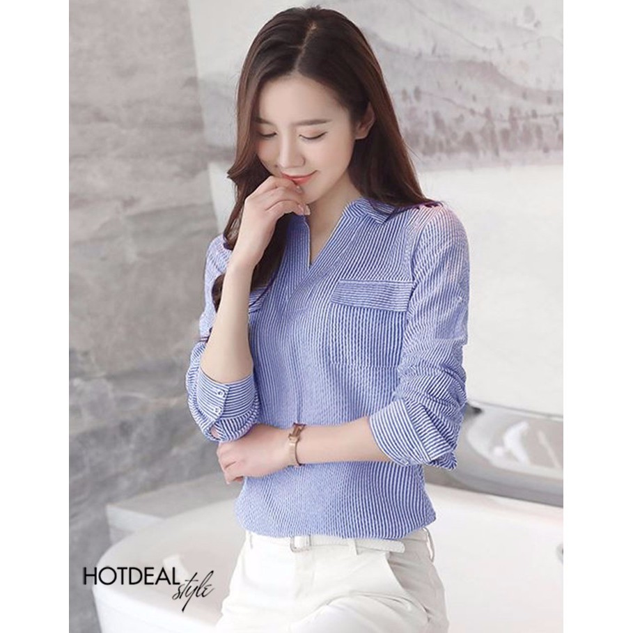 Áo sơ mi công sở👄FREESHIP👄 Giảm ngay 50k khi nhập [THOITRANGNU] Thời Trang Nữ Công Sở Thiết Kế Cao Cấp