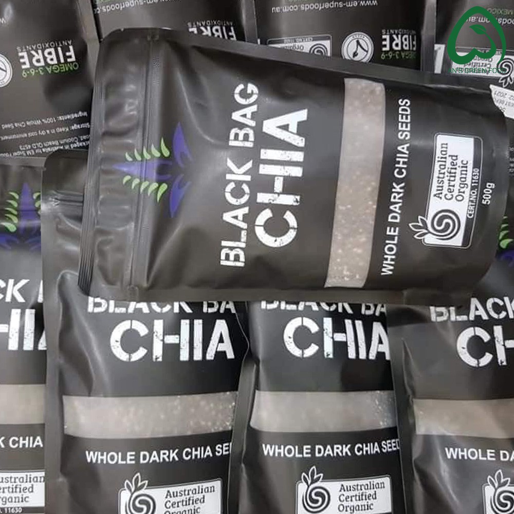 Hạt Chia Hữu Cơ Úc Black Bag Organic 500gr - An’s Green Food