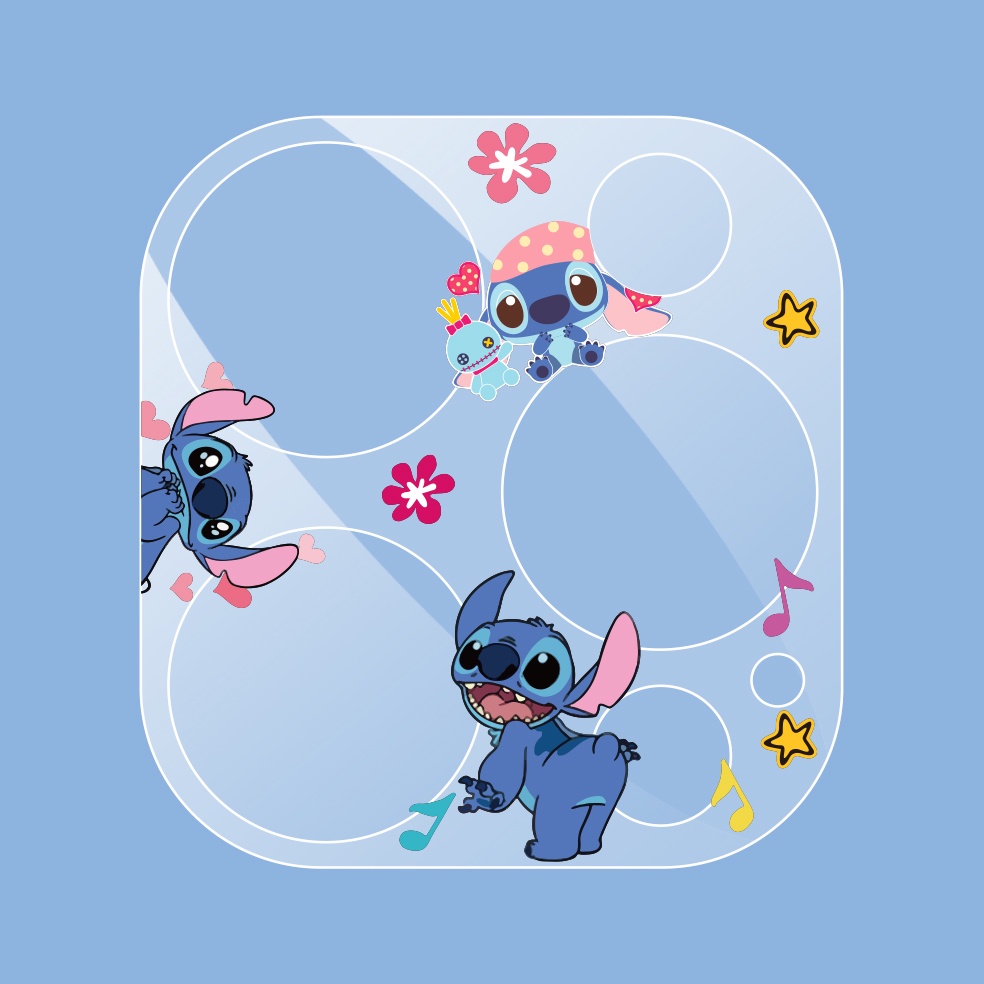 Miếng Dán Ống Kính Máy Ảnh Trong Suốt Họa Tiết Hoạt Hình Dễ Thương Cho iPhone 14ProMax 14Pro 14plus