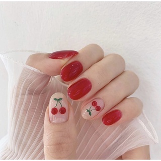 Nailbox móng úp đỏ cherry