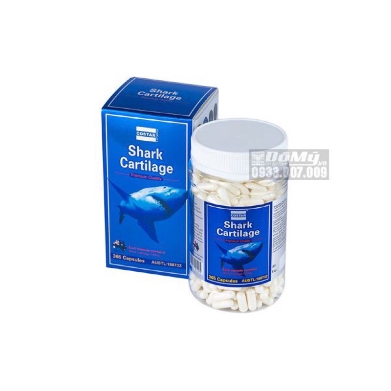 Viên uống sụn vi cá mập shark cartilage 750mg của Úc loại 365 viên