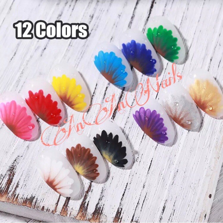 Gel Vẽ Panting 12 màu Cao Cấp, sét gel vẽ móng