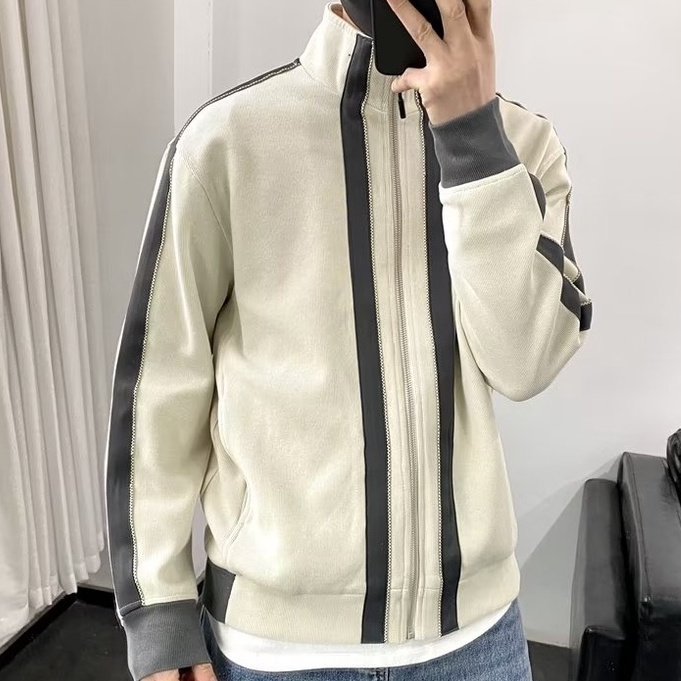 Áo Khoác Thể Thao Cổ Đứng Phối Màu Tương Phản Phong Cách Hàn Quốc 2023 Cho Nam simple áo khoác bóng chày fashion áo khoác jacket nam