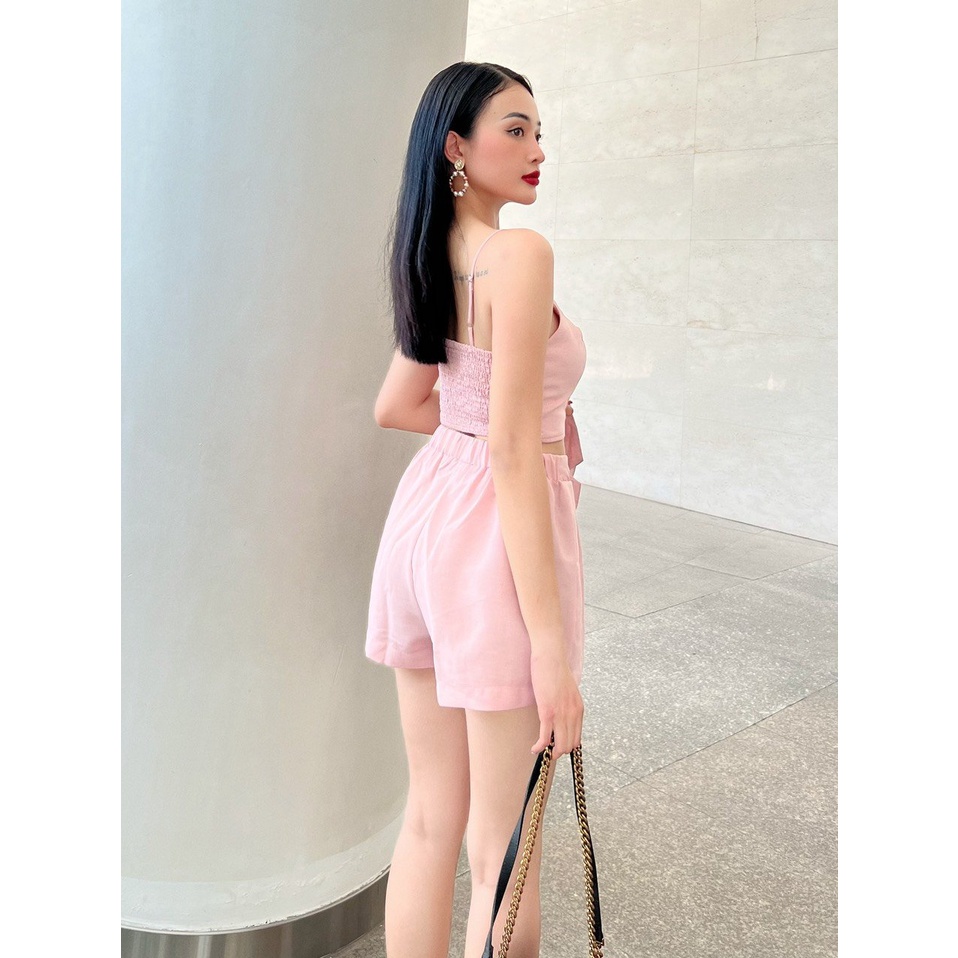 FEMEI Set 3 món áo plazer + quần short KAY PLAZER ( Hồng) | BigBuy360 - bigbuy360.vn