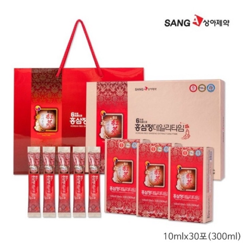 Nước Hồng Sâm Nguyên Chất SangA Hàn Quốc Hộp 30 Gói