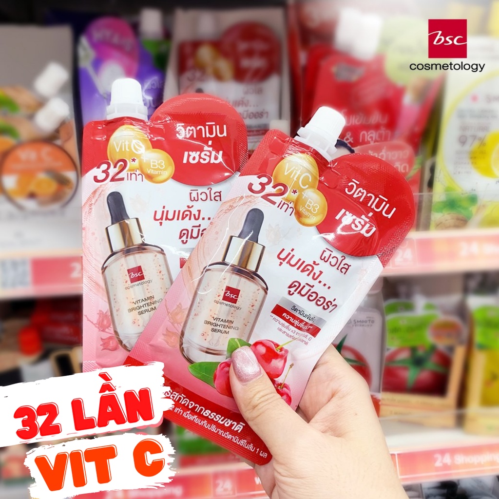 Serum Vitamin C trắng da mờ thâm BSC lượng Vitamin C chính hãng thái lan 50ml