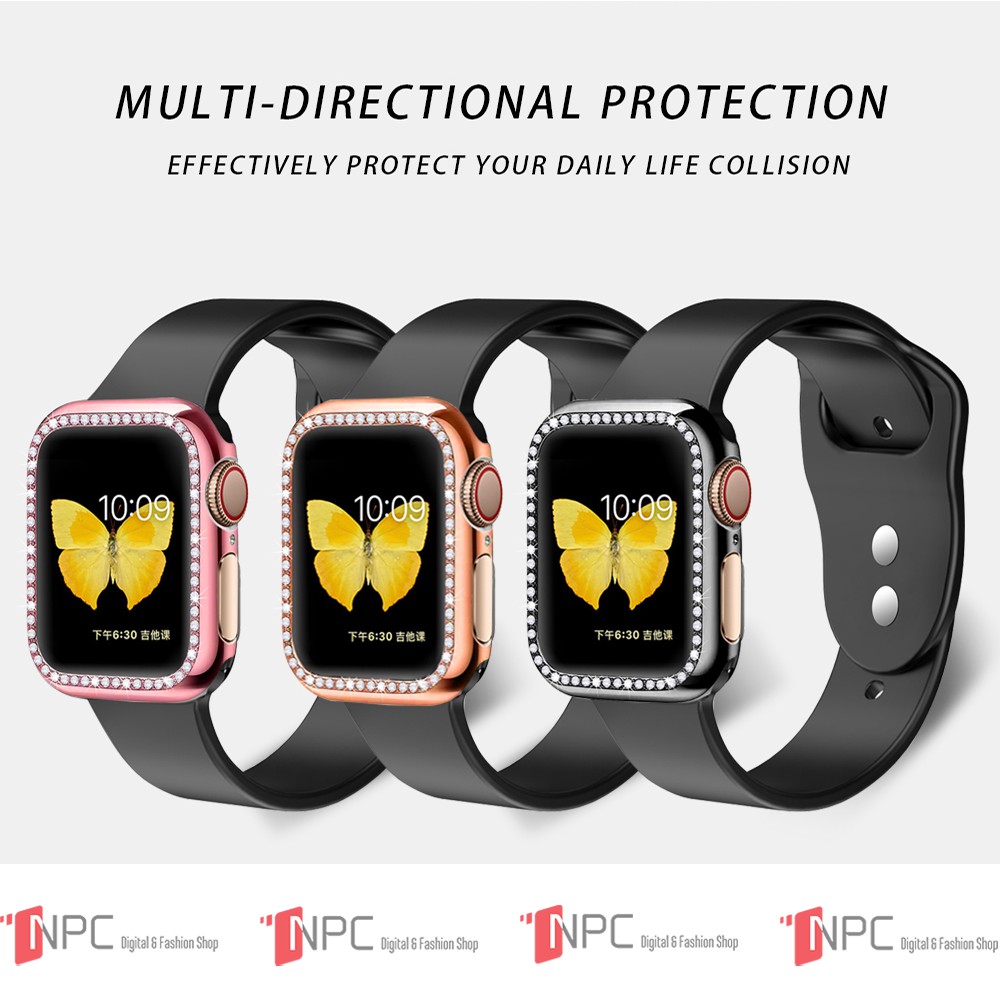 Ốp Bảo Vệ Apple Watch Đính Đá dành cho Series 5/4/3/2/1 38mm 40mm 42mm 44mm Hana Case