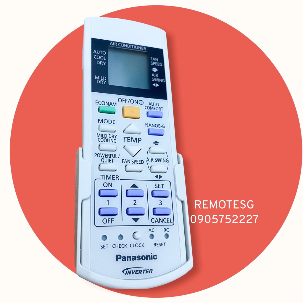 REMOTE ĐIỀU KHIỂN MÁY LẠNH PANASONIC CS-S9PKH-8 // CS-QS9QKH-8 //