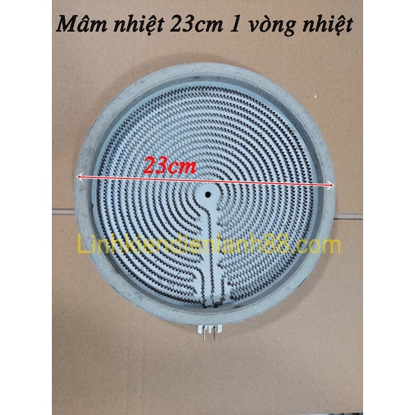 Mâm Nhiệt Bếp Hồng Ngoại 23cm 1 Vòng Nhiệt Mới !