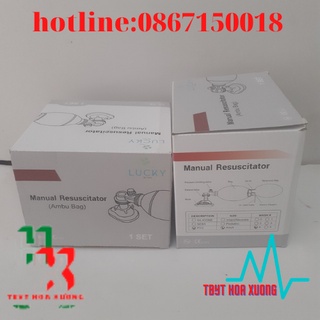 Bóng Bóp Ambu Cấp Cứu Oxy Tập Thở [Người Lớn, Trẻ Em]