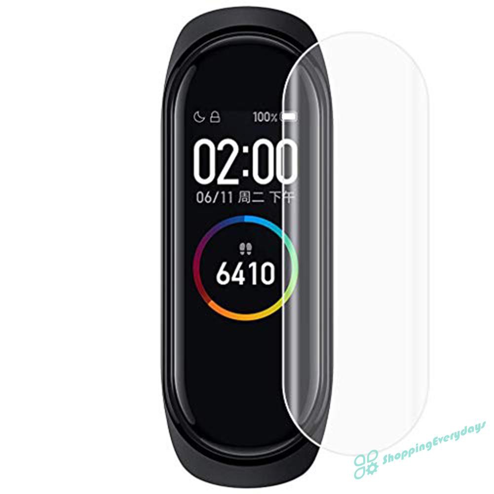 Set 6 Miếng Dán Tpu Bảo Vệ Màn Hình Cho Đồng Hồ Thông Minh Xiaomi Mi Band 4