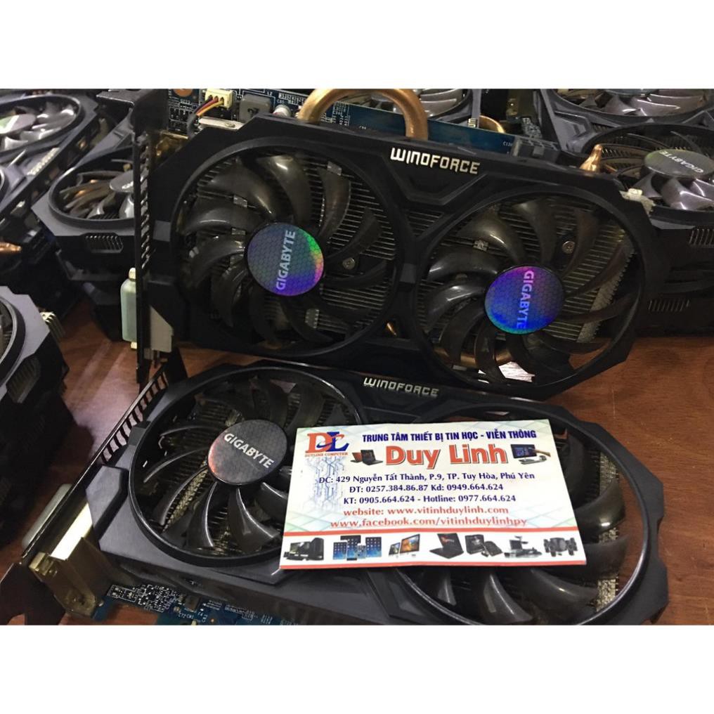 (giá khai trương) Vga Gigabyte 750ti 2G bảng 2 fan đẹp ngon lành 95