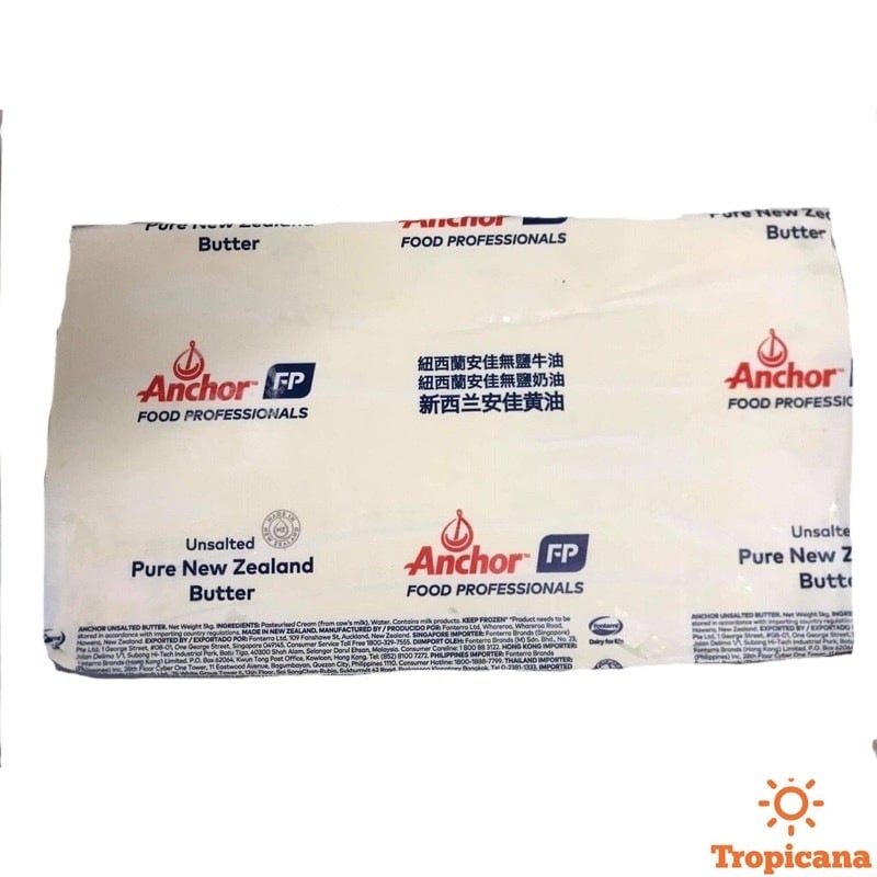 Bơ lạt khối Anchor - New Zealand - 500gr