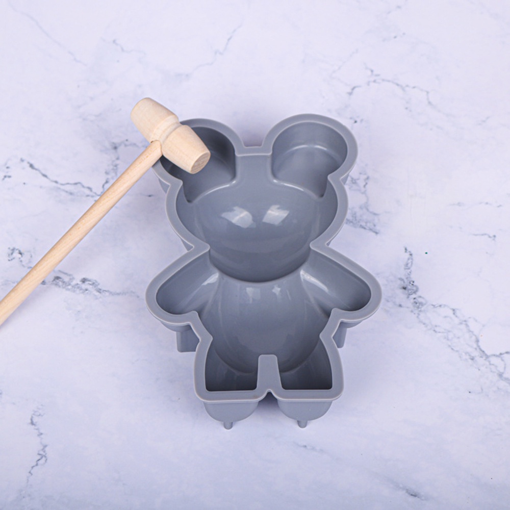 Khuôn Silicone Tạo Hình Làm Bánh Kẹo Hình Chú Gấu 3D DIY