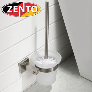 Bộ chổi cọ, kệ đỡ toilet inox304 zento hc1271