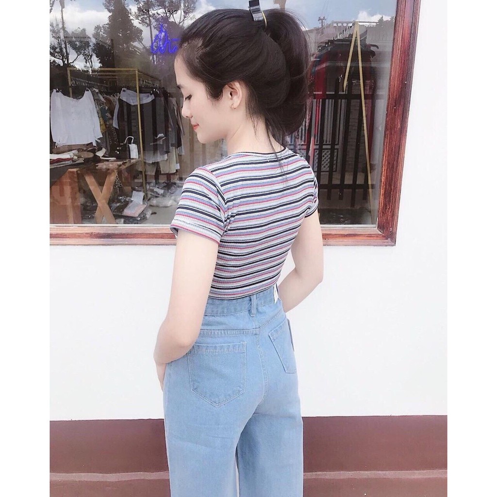 [S01] Quần Jean nữ dài lưng cao ống loe rộng cao cấp bao chất chuẩn shop - A432 | BigBuy360 - bigbuy360.vn