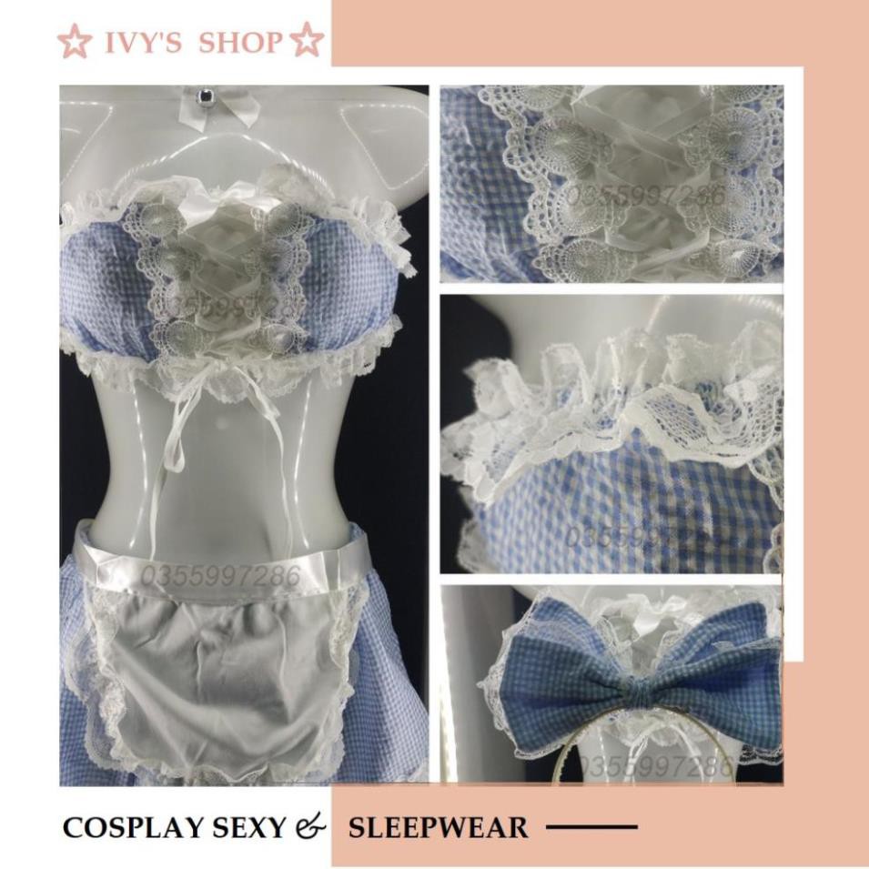 Bộ Đồ Ngủ Cosplay Hầu Gái HÀNG CAO CẤP - HGX002 - Váy Ngủ Sexy Cosplay Cô Giúp Việc Gợi Cảm | BigBuy360 - bigbuy360.vn