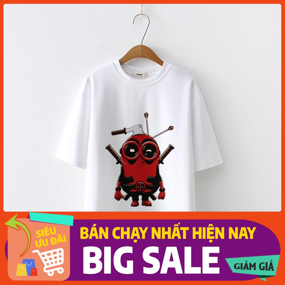 Áo Thun Tay Lỡ in hình minion deedpool