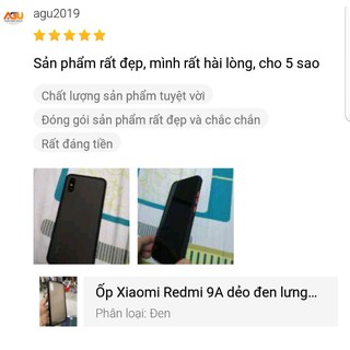 Ốp Xiaomi Redmi 9A dẻo đen lưng nhám