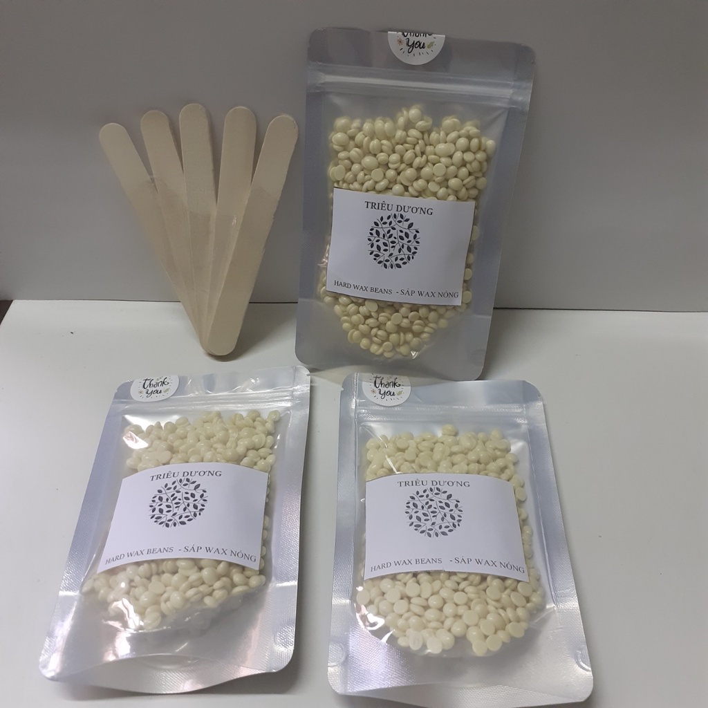 (COMBO) SÁP WAX LÔNG NÓNG HẠT ĐẬU 100gr + 10 QUE WAX | BigBuy360 - bigbuy360.vn