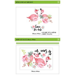 Decal dán tường Chim hạc
