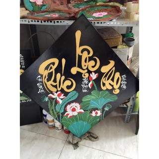 tranh gỗ phúc lộc thọ