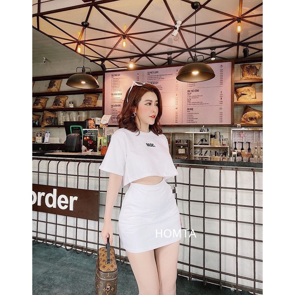 Set Áo CRT Kèm Chân Váy Thêu Basic | BigBuy360 - bigbuy360.vn