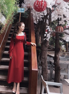 ĐẦM MAXI ĐỎ