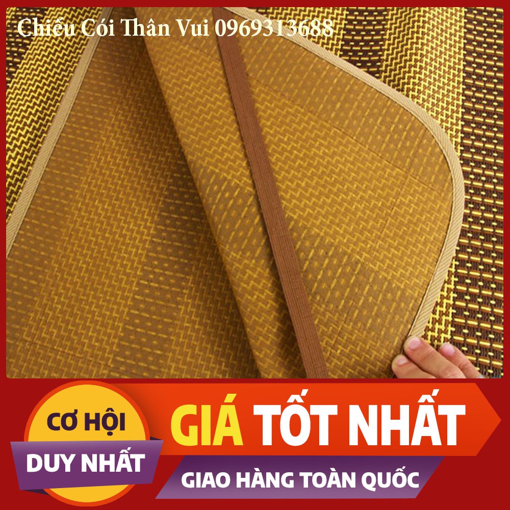 [ RẺ VÔ ĐỊCH ] Chiếu Điều Hòa Cao Cấp - chiếu mây tre đan lót lụa( ẢNH THẬT  )