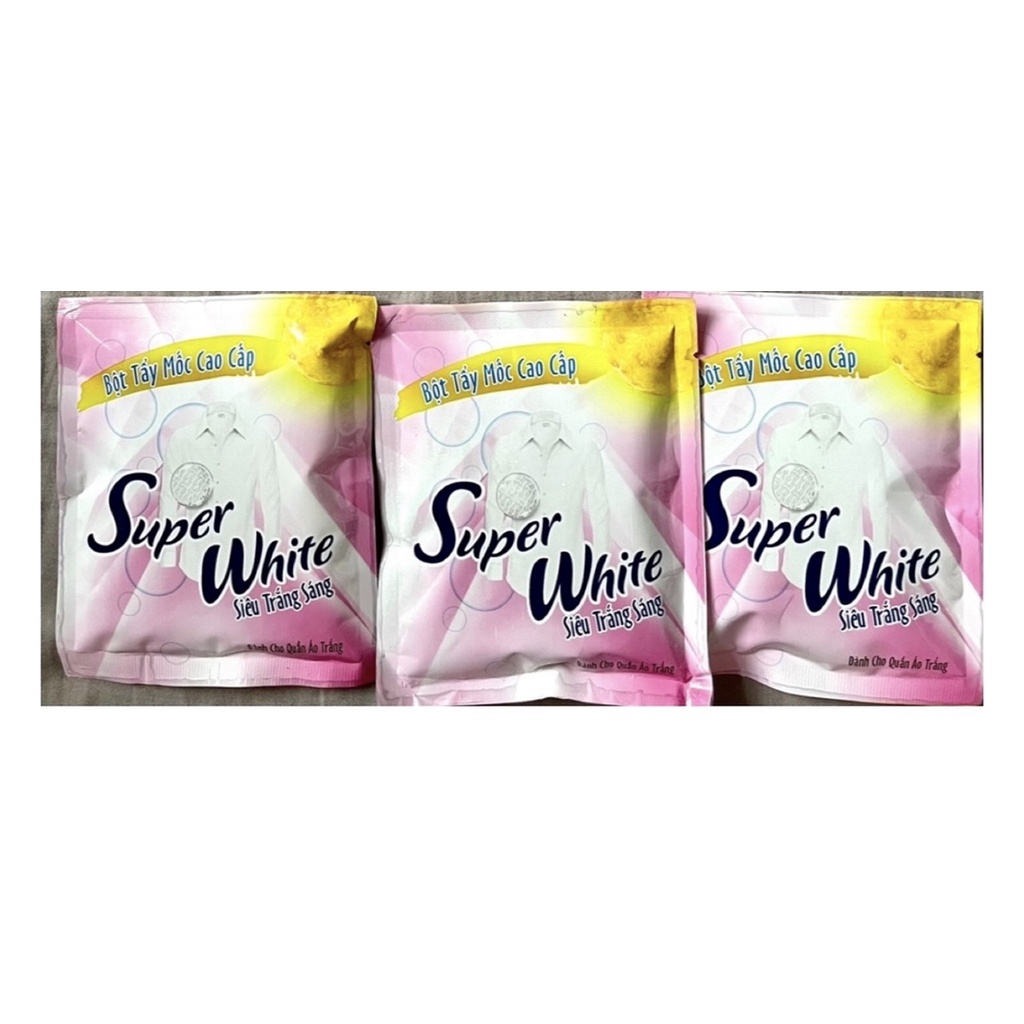 Bột tẩy trắng quần áo super white tẩy vet mốc.tẩy vết ố quần áo