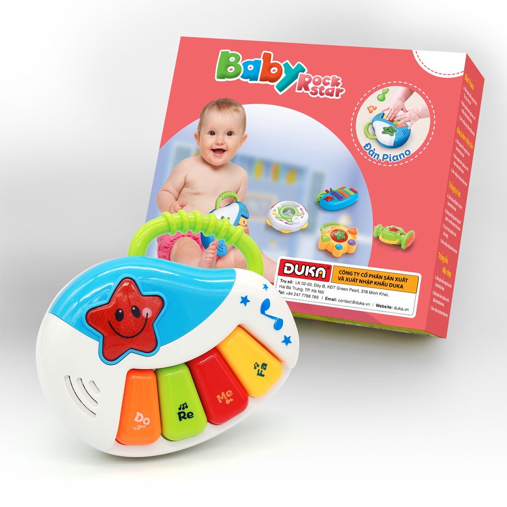 Đồ Chơi Trẻ em  Baby Rock Star DUKA Toys - Đàn Piano An Toàn Cho Trẻ