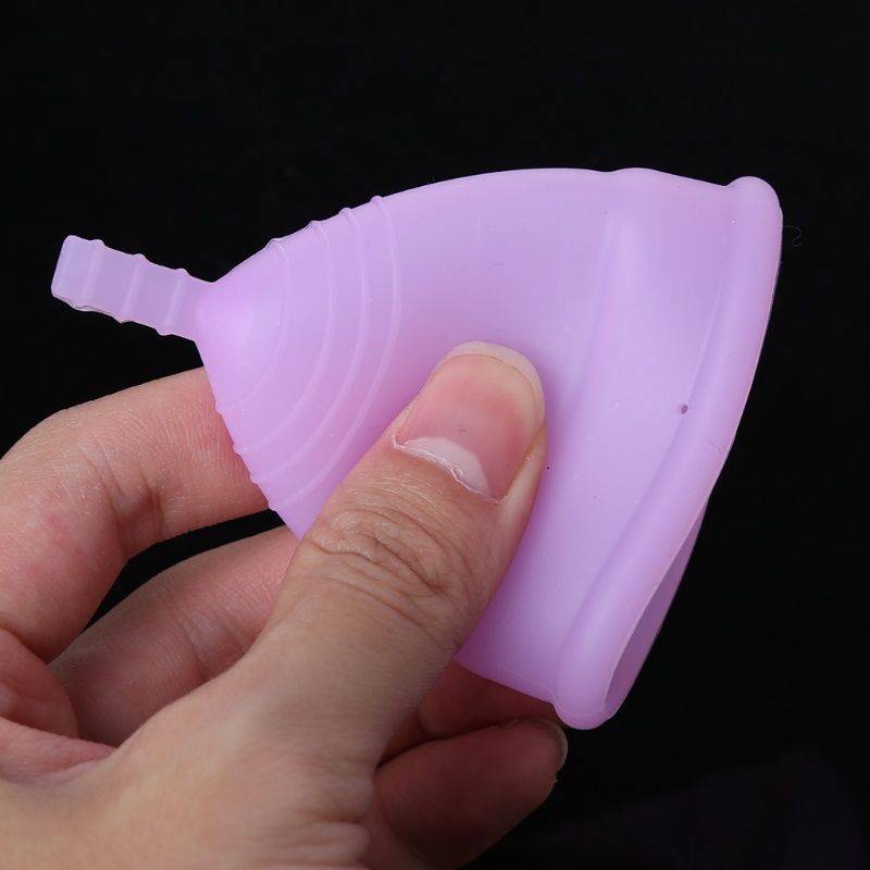 Cốc nguyệt san bằng silicon mềm 10MK size L/S hàng mới có thể tái sử dụng cho nữ