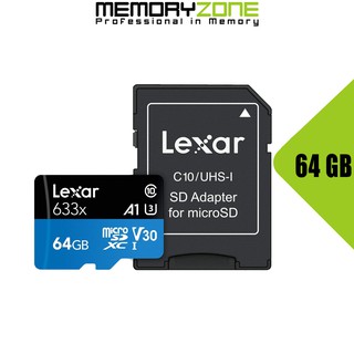 Thẻ Nhớ MicroSDXC Lexar A1 64GB 633x U3 95MB/s LSDMI64GBBAP633A