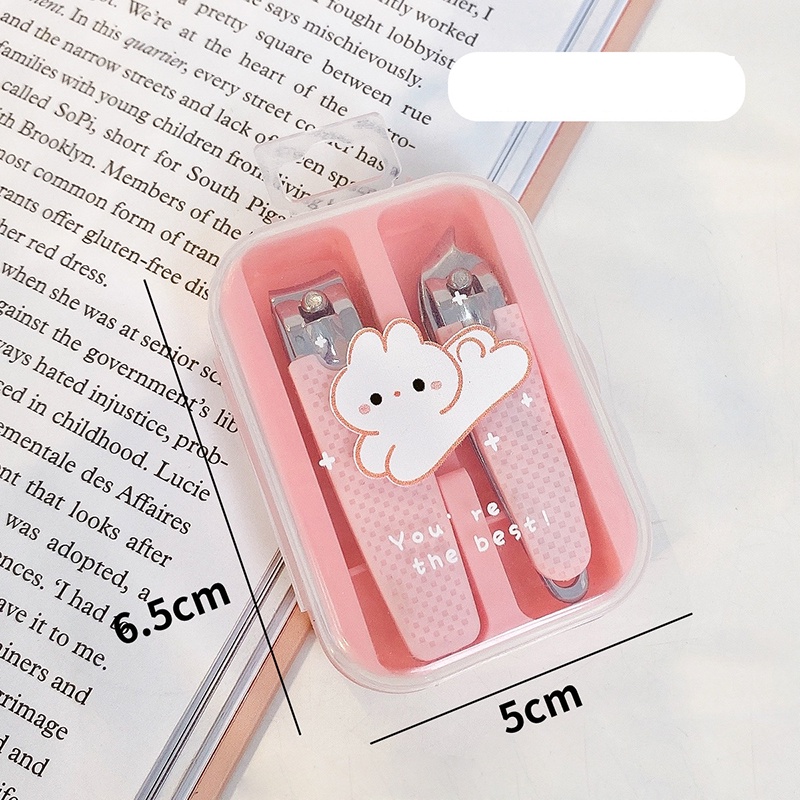 Bộ Kềm Cắt Móng Tay Đa Năng Họa Tiết Hoạt Hình Dễ Thương