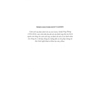 Sách - Kể Gì Với Bác Sĩ - When Doctors Don't Listen - AlphaBooks