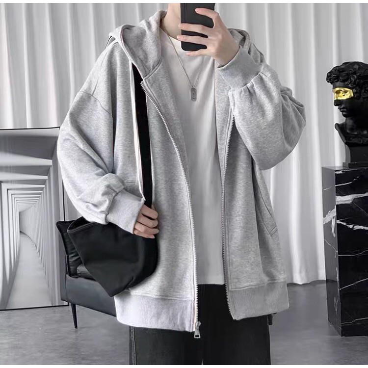 ÁO KHOÁC HOODIE NAM TRƠN VẢI NỈ ĐỦ MÀU ĐƠN GIẢN DỄ PHỐI ĐỒ - GU FASHION | BigBuy360 - bigbuy360.vn