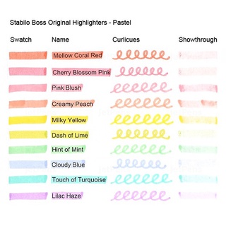 Bút dạ quang Highlight STABILO BOSS mini Pastel 07